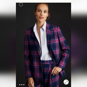 Exquise Plaid Blazer anthropologie